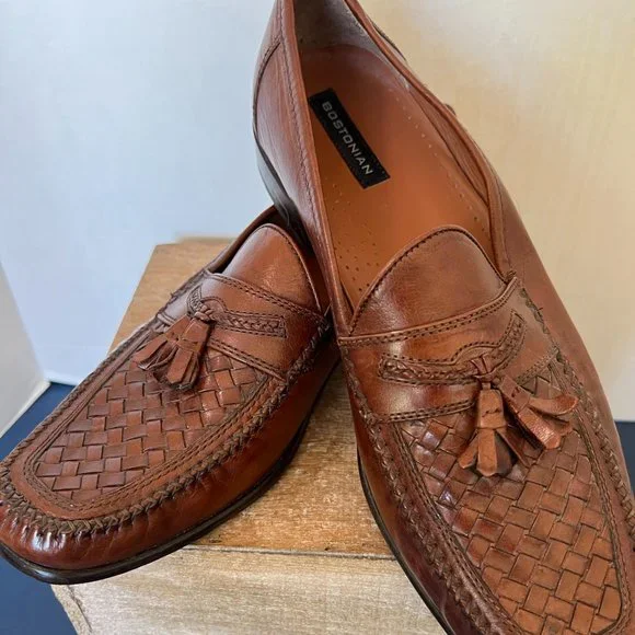 Bostonian | Shoes | Bostonian Tan Weave Tassels Mens Loafers  display picture 3